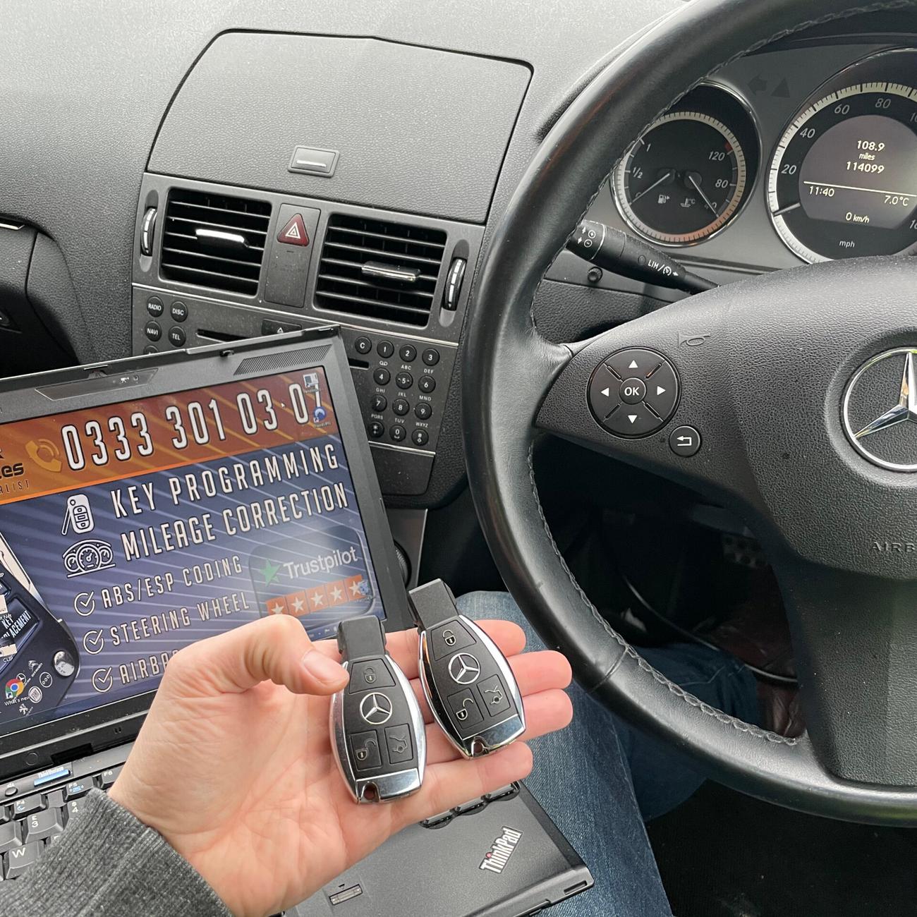 Mercedes Key Replacement + Mercedes Key Programming