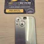 Renault Espace Laguna Vel Satis 2 Button Key Card ID46 433Mhz