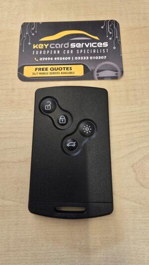 Renault Clio IV Captur 4 Button Remote Key Card Both Systems ID4A 433Mhz