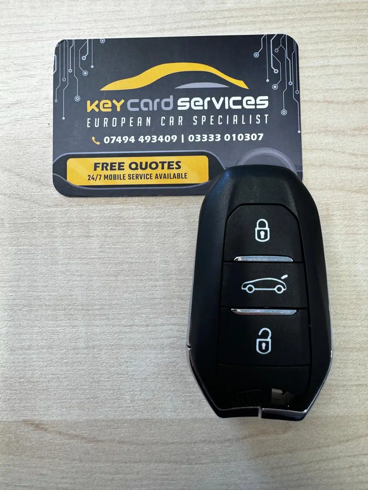 Citroen DS 3 Button Smart Key (Various Models) - Image 2